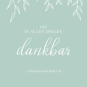 Postkarte „Dankbar“