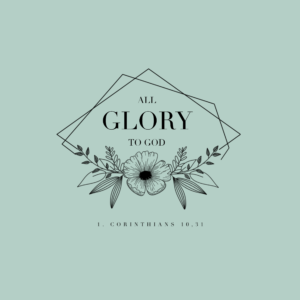 Postkarte „all glory to God“